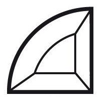 Bevel 1/4 cirkel 8521002